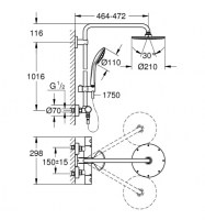 COLUMNA DUCHA EUPHORIA SYSTEM GROHE